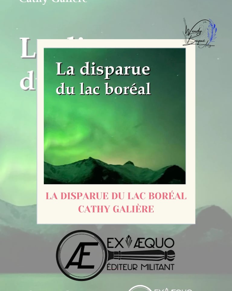 Visuel pour le livre "La disparue du lac boréal" de Cathy Galière.
