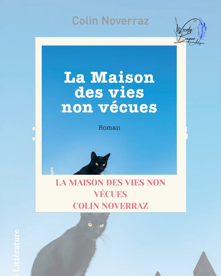 Visuel pour la chronique du roman "La maison des vies non vécues" de Colin Noverraz.