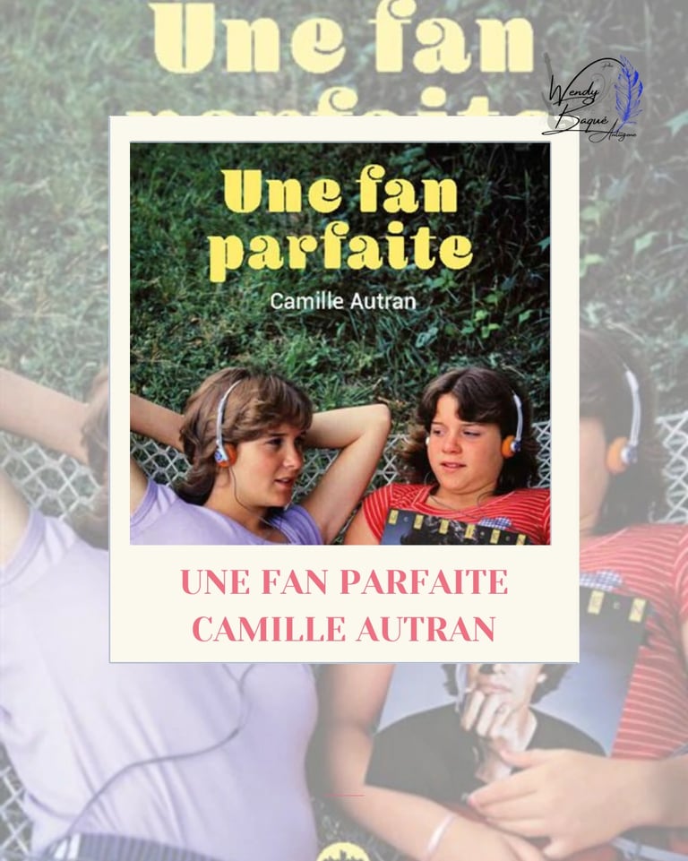 Montage visuel pour "Une fan parfaite" de Camille Autran, aux éditions Cherche Midi.