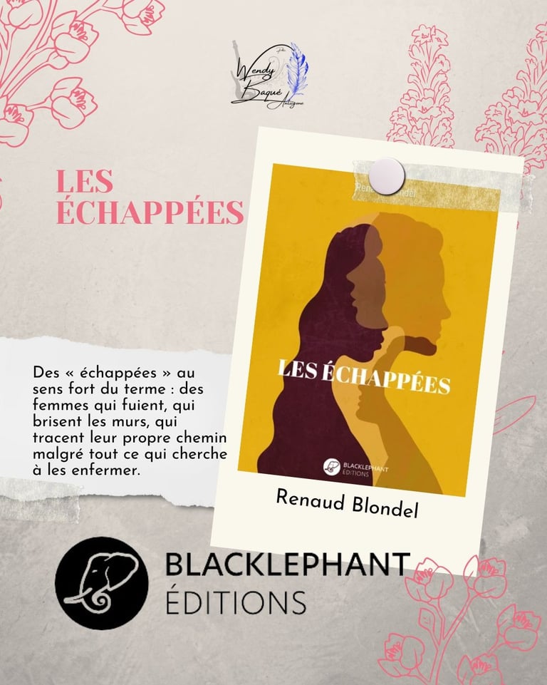 "Les échappées", le nouveau roman de Renaud Blondel aux éditions Blackléphant.