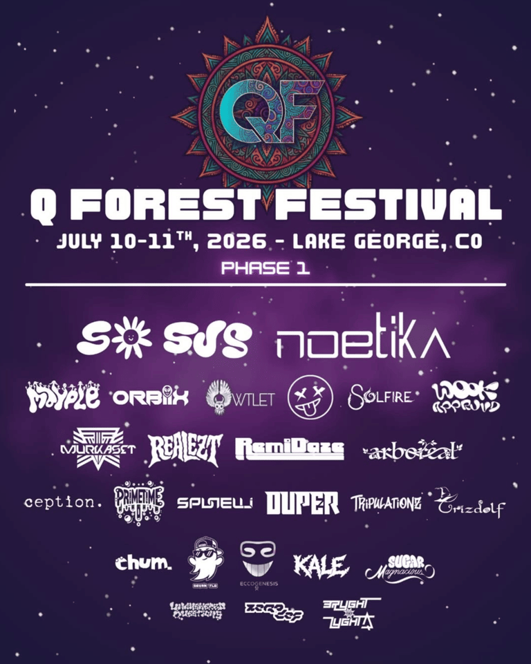 Flier for Q Forest Festival 2026