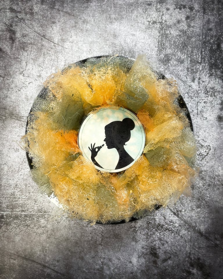 Valgomo popieriaus dekoracija