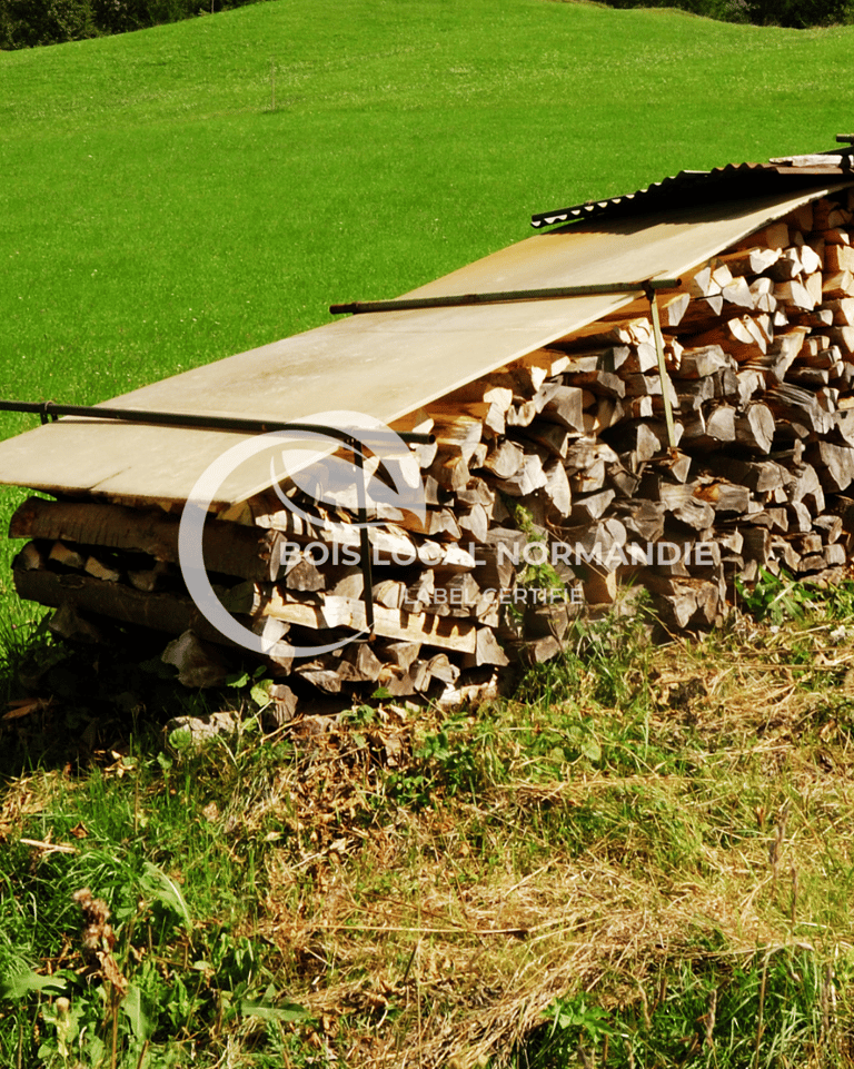 une pile de bûches empilées les unes sur les autres