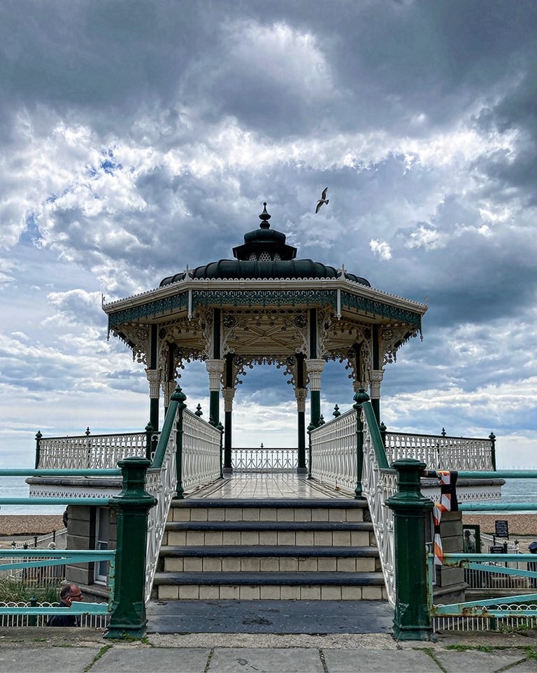 Le gazebo du bord de mer à Brighton