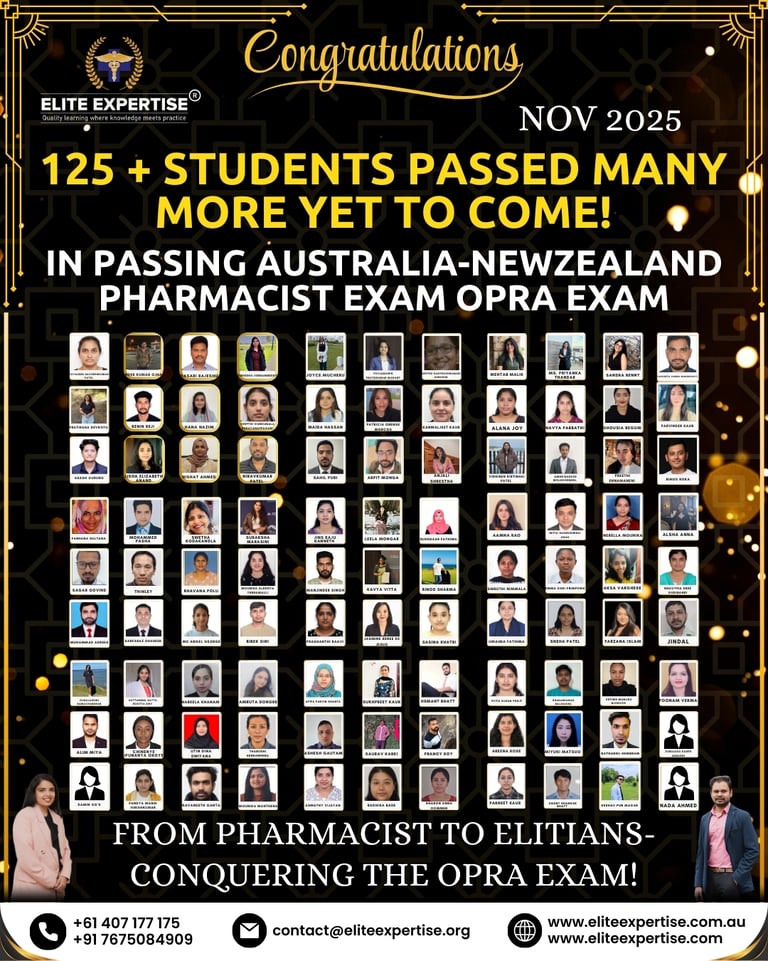 OPRA Examination Success - November 2025 | Elite Expertise