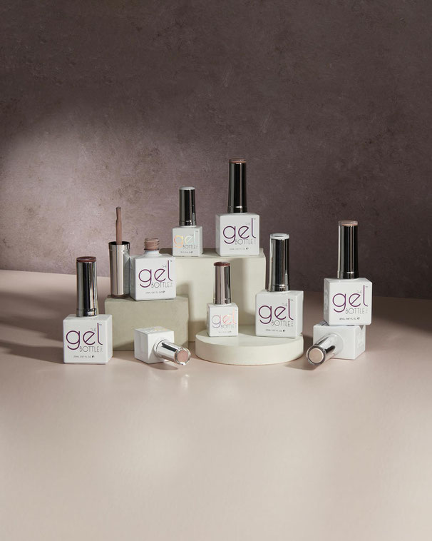 Collectie van The Gel Bottle nagelproducten beschikbaar bij Medisch Pedicure Grote Berg.