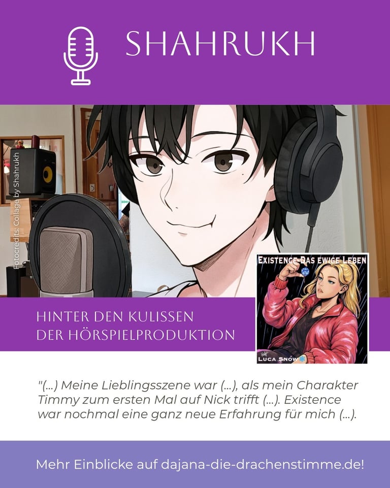 shahrukh_1412 spricht im Hörspiel "Existence - Das ewige Leben" von Luca Snow