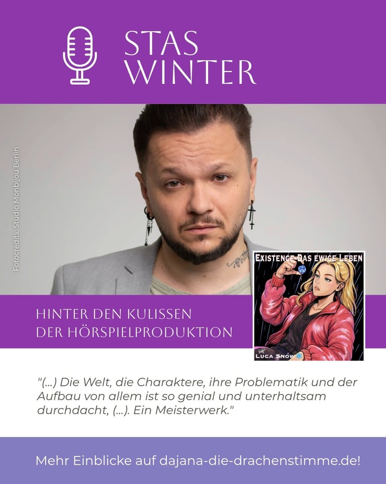 Existence Zitat von Stas Winter zur Hörspielproduktion