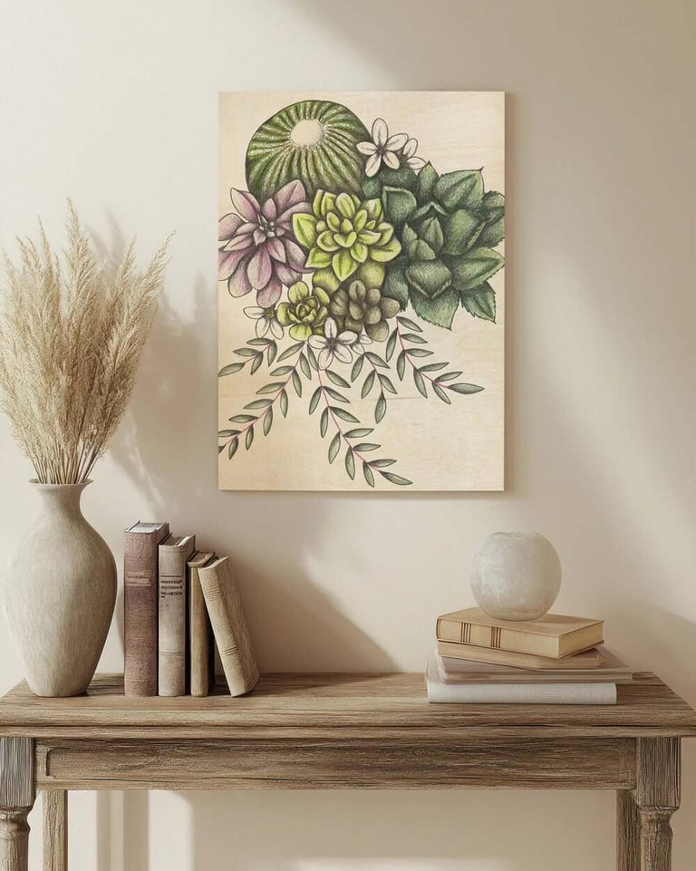 Animal Illustration Wall Art in a Living RoomAnimal Illustration Wall Art in a Living Room