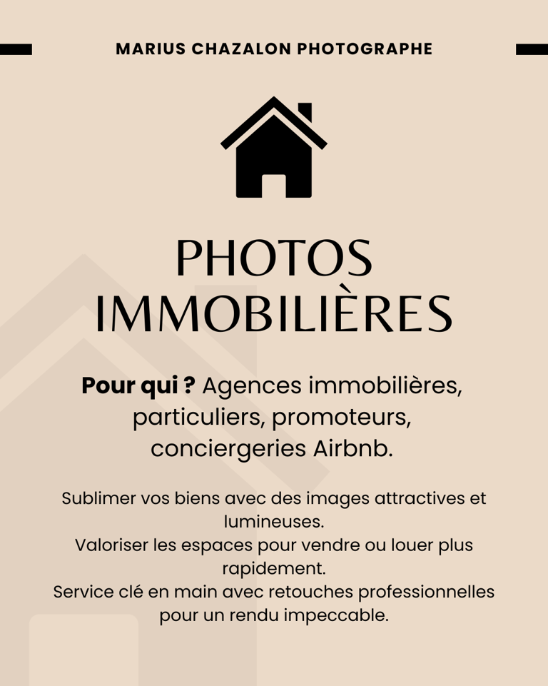 Description de l'offre photos immobilières