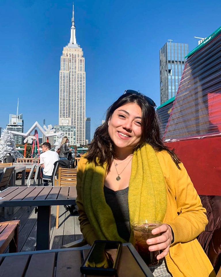 Empire State Building in New York City - Rooftop view