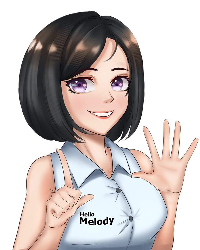 a woman with a white shirt and purple shirt