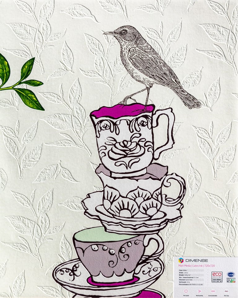 Close-up of Tea Time texture on Dimense Media Matt