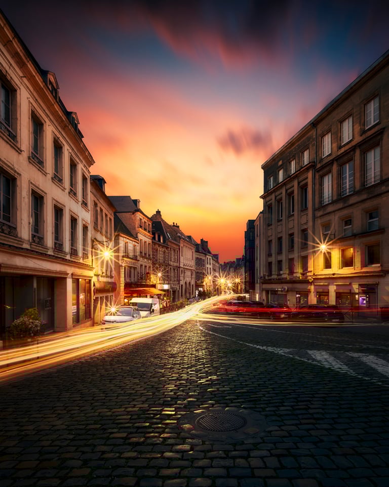 Paysage urbain graphique et architectural par David Keochkerian