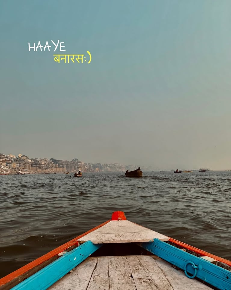 Evening Boat Ride Assi Ghat to Manikarnika Ghat & Ganga Aarti