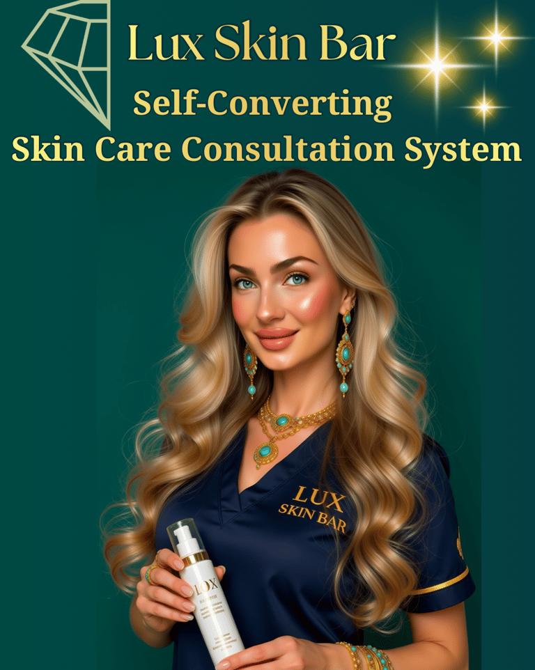 a woman esthetician showcasing self-converting skincare consultation