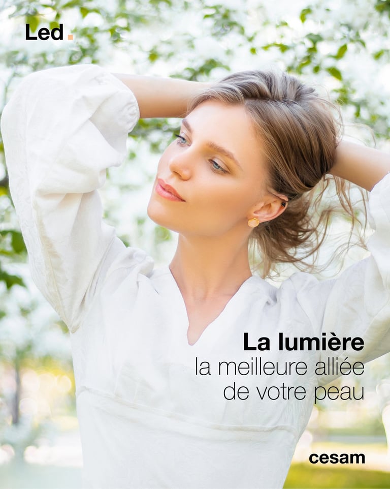 LED lumière peau