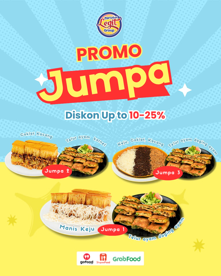 Promo Jumpa di merchant online Martabak Legit Group