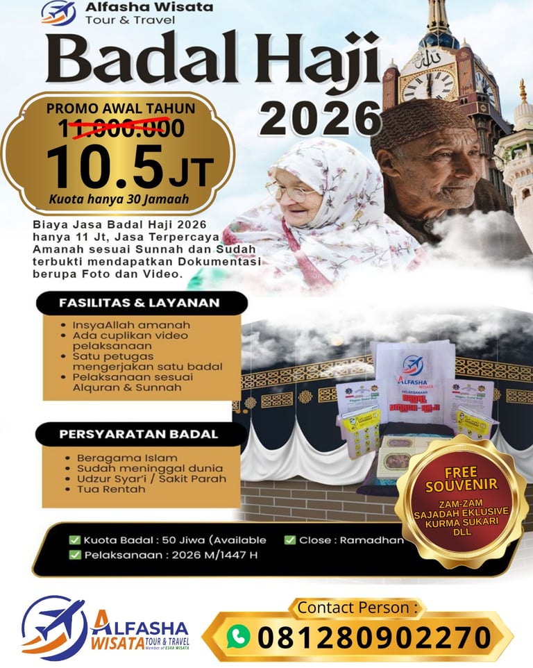biaya badal haji 2026 promo awal tahun