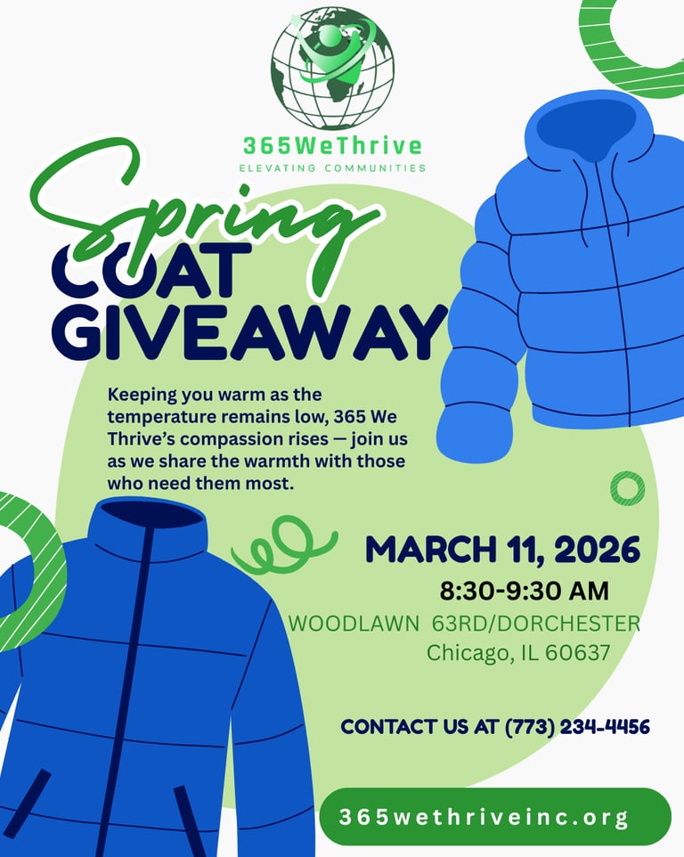 365 We Thrive's Coat Giveaway Woodlawn