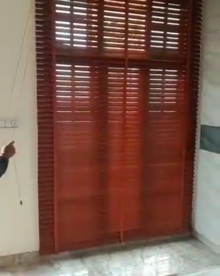 Wooden blinds for windows