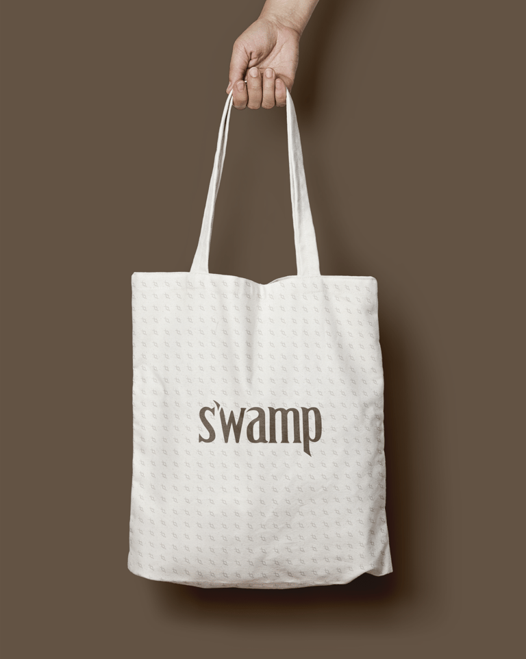 tote bag con el logotipo de swamp