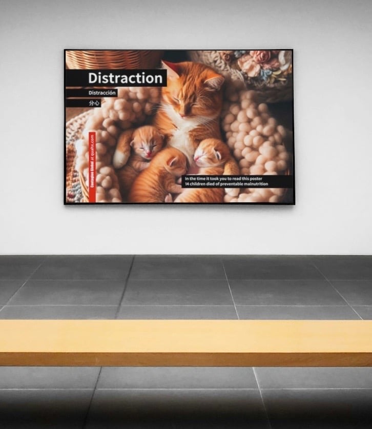 Distraction poster print Contagion Global