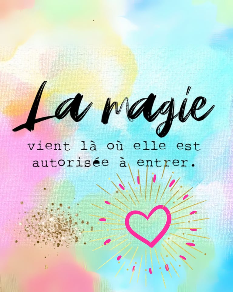 la magie vient là où elle est autorisée à entrer - libération du péricarde Céline & Florine 