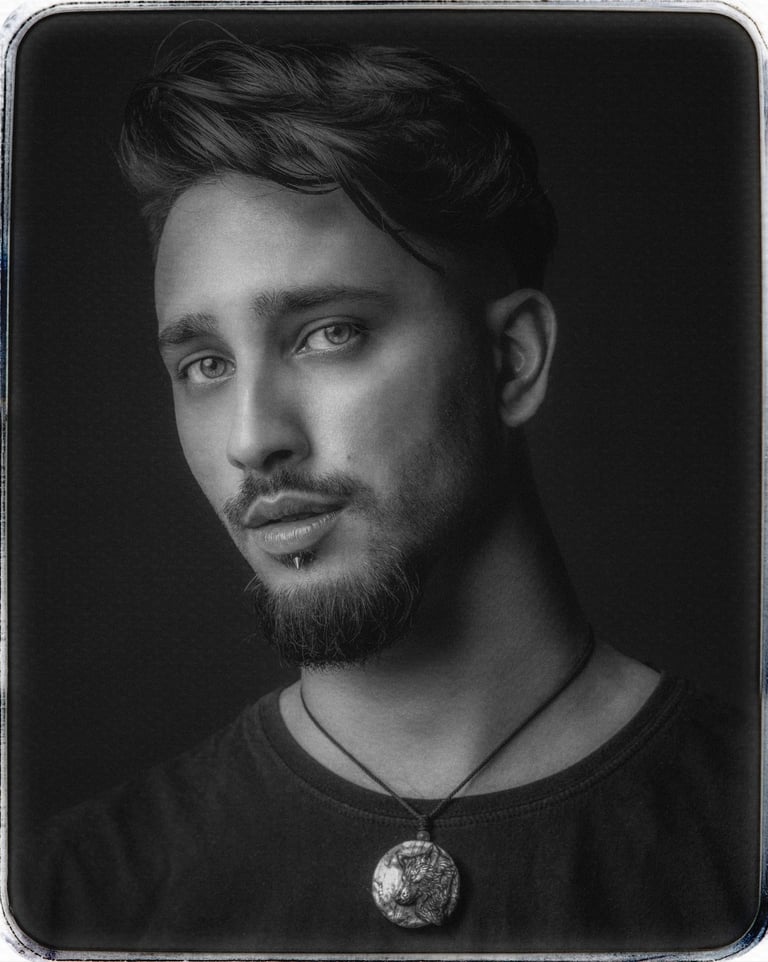 Autoportrait en studio à Courfaivre - Canton du Jura - Suisse romande