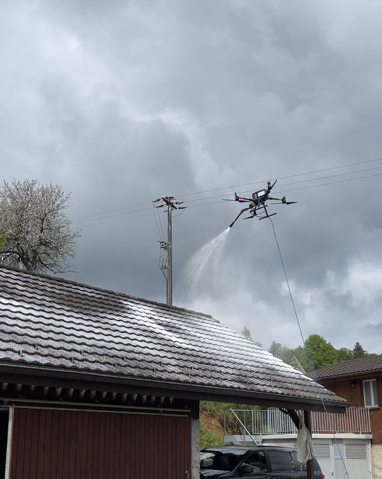 stogo plovimas dronu