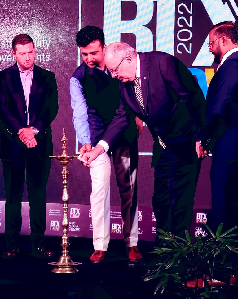 President of Chamber India with the Ambassador of Uruguay