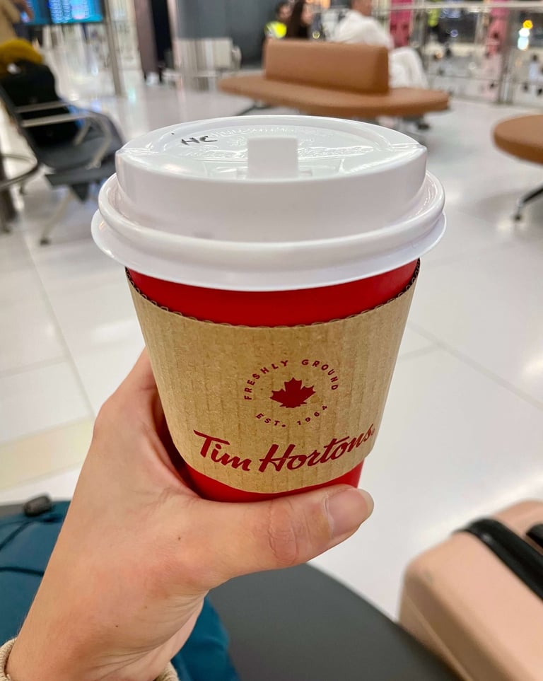 Tim Hortons en el aeropuerto de Riad