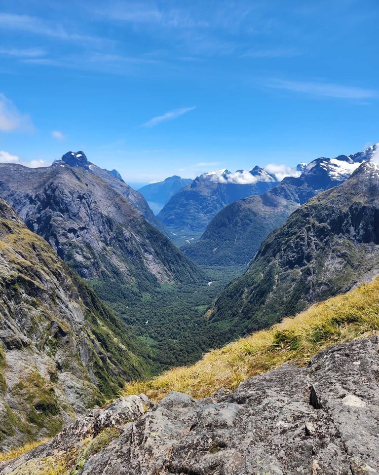 Las vistas desde Gertrude Saddle, uno de los mejores trekkings de Nueva Zelanda