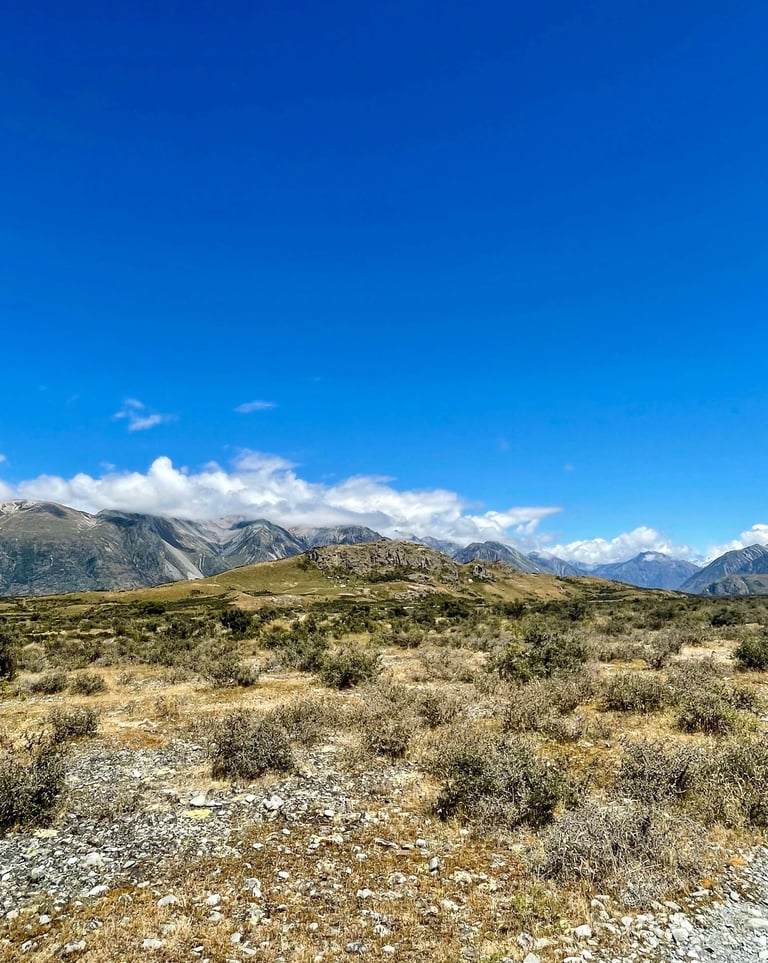 Mount Sunday en Ashburton Lakes