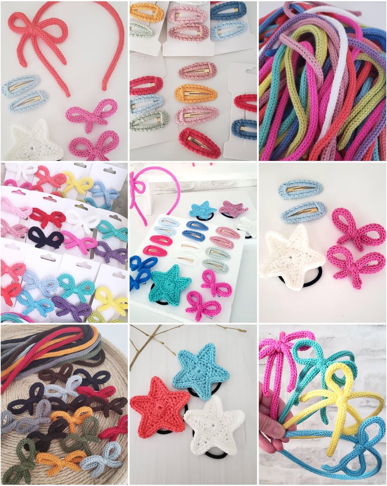 Accesorios para el pelo de bebé hechos a mano