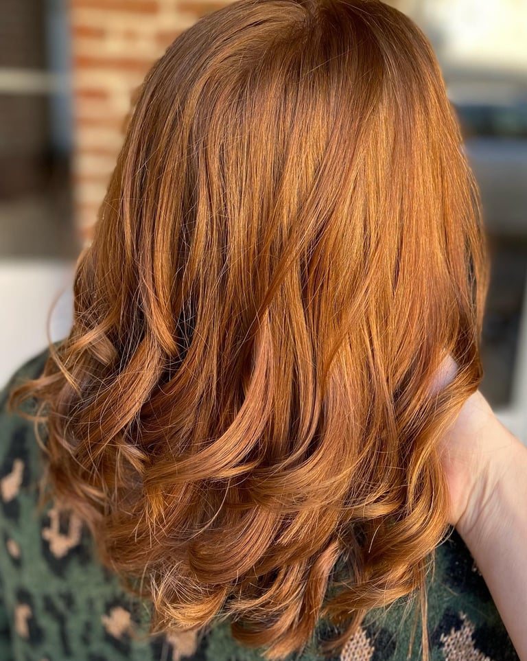 colorations végétales roux