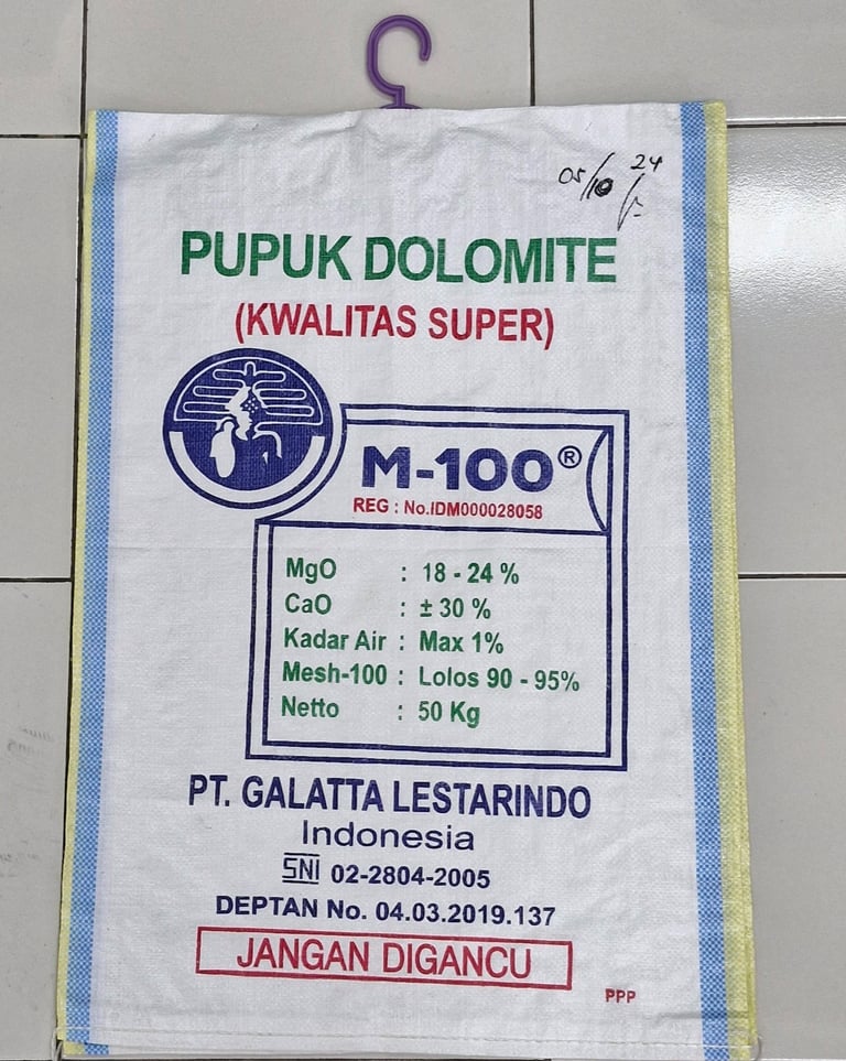karung plastik custom dolomite