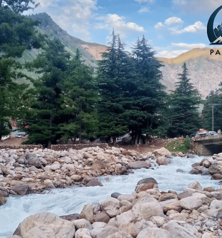 River kunhar flowing down from kaghan valley Pakistan