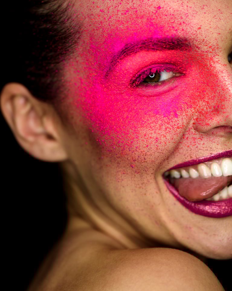 Nottingham creative portrait photographer makeup