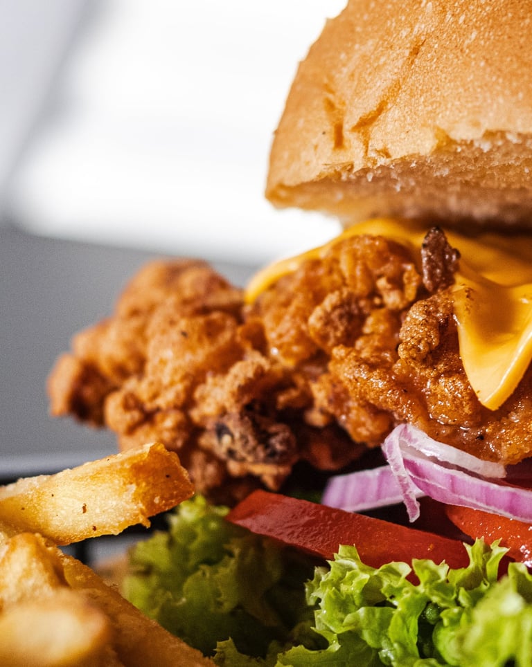 crunchy chicken burger