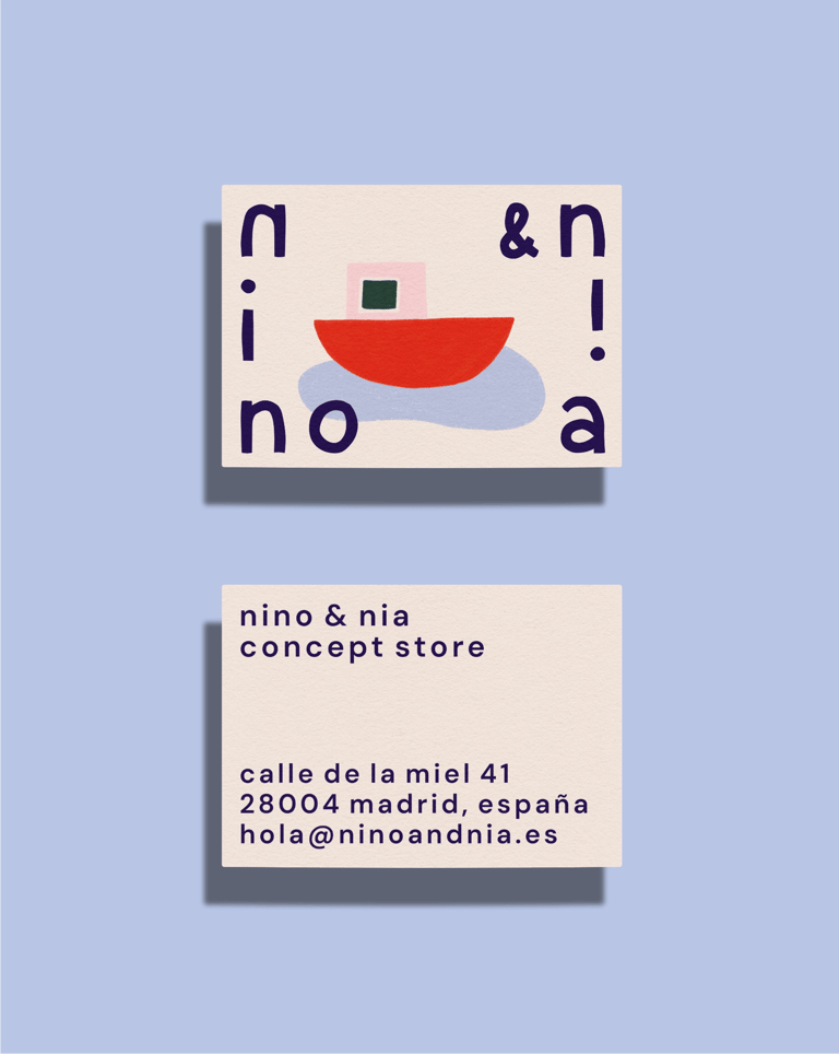 Vorder- und Rückseite einer individuell gestalteten Visitenkarte