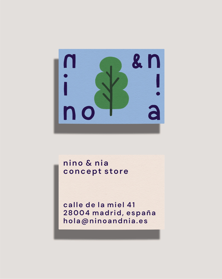 Visitenkarte mit Illustrationselementen im Corporate Design