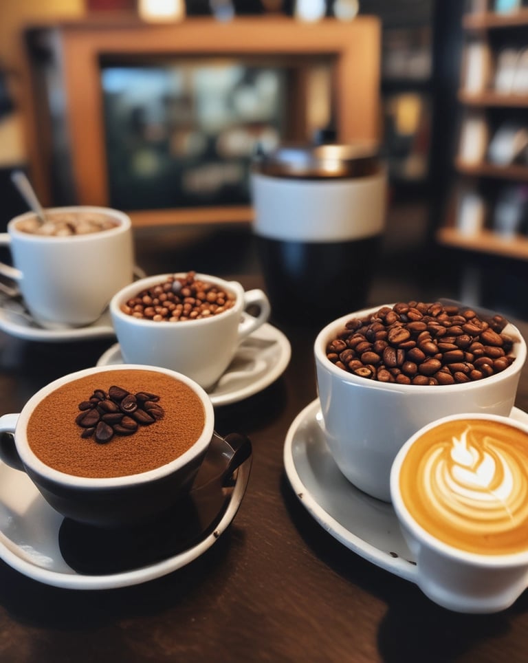 Cozy interior of Black Gold Coffee café showing patrons enjoying freshly brewed coffee.