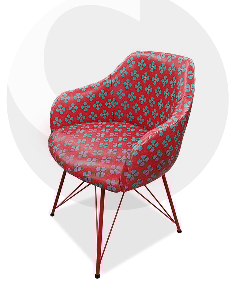 sillas de plastico roja