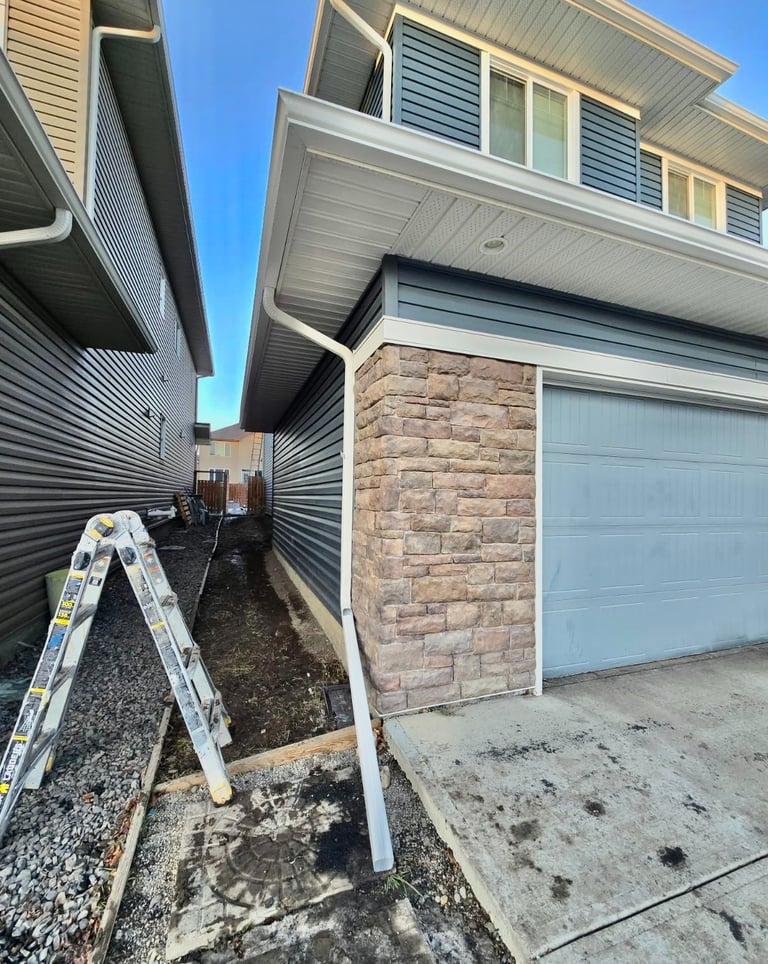 Storm damage gutter repair Calgary