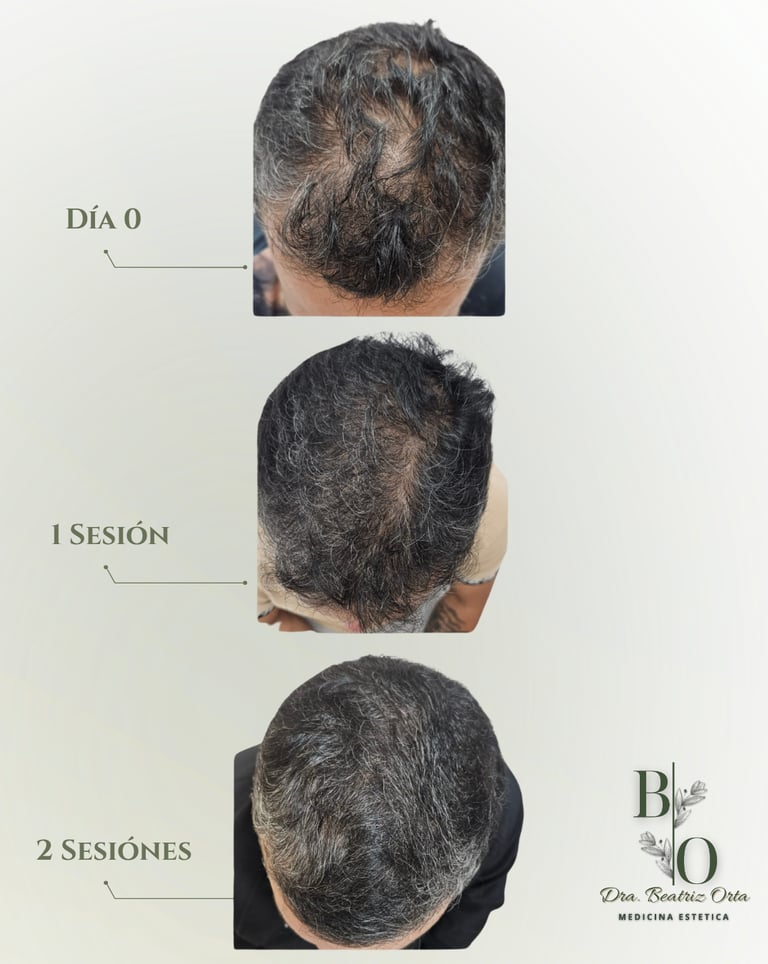 beneficios del tratamiento hydrafacial keravive reduce la caída del cabello y estimula el crecimient