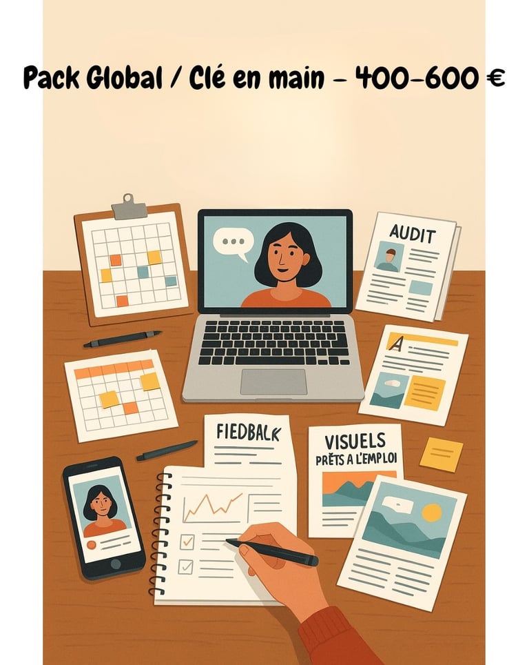 illustration du pack global, clef en main, petite entreprise, à 400e