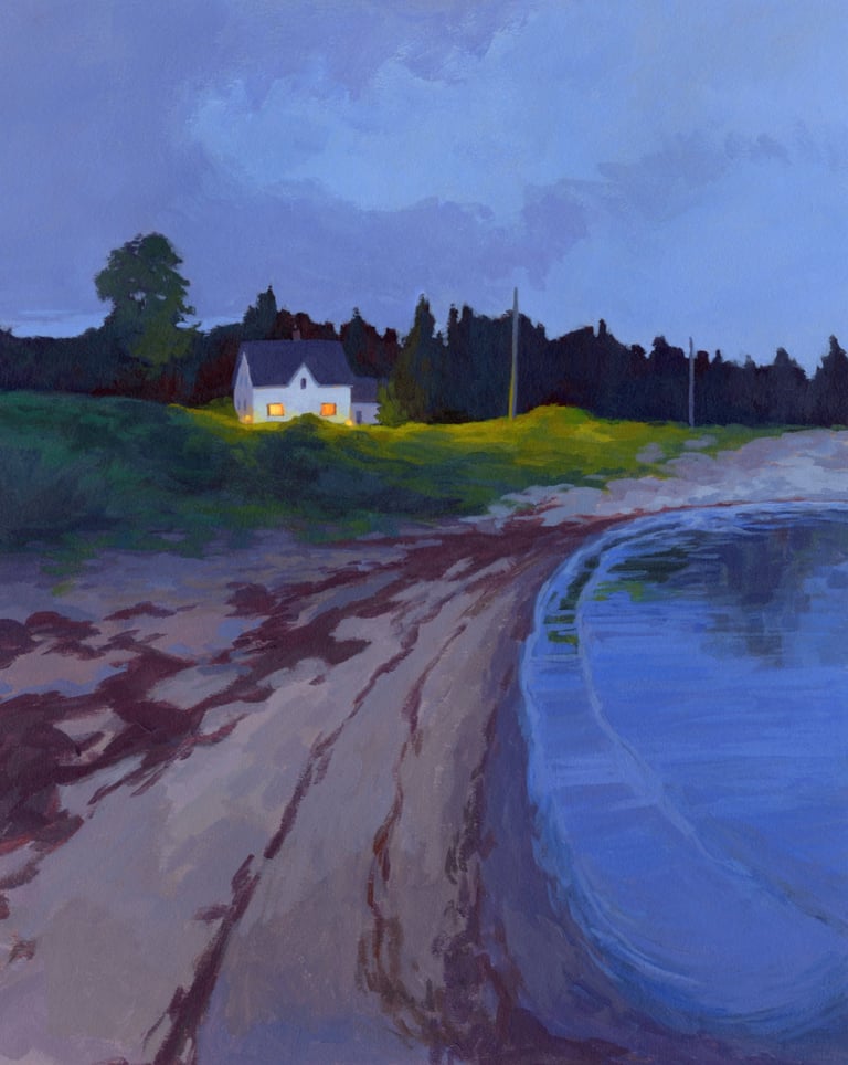 Coastal Lookout - Painting by Michelle Darwin