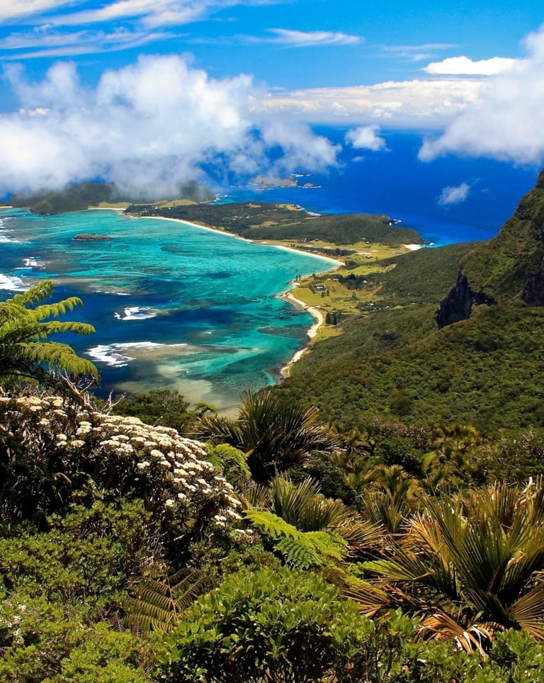 View from the top of Mount Gower on the Sea to Summit Climb