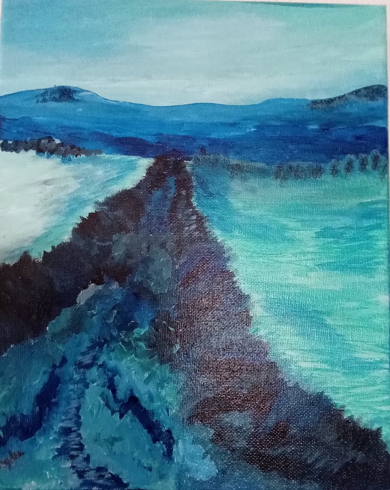 Serenity through Drama (painting) Kylee Nicole Smith